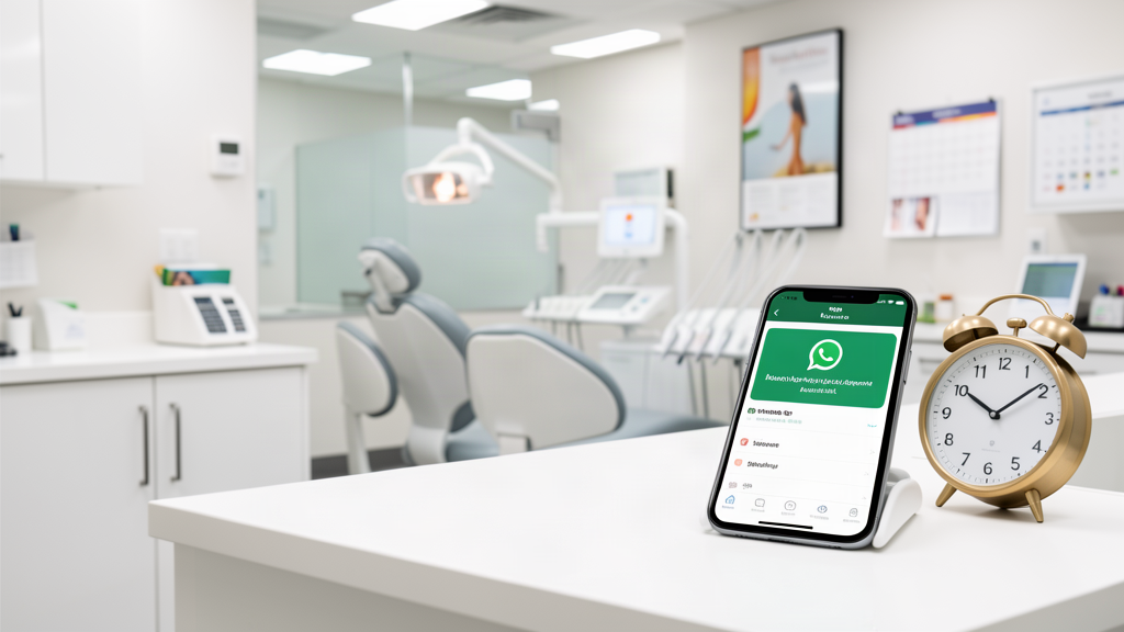 Lembrete de consulta no WhatsApp com modelos prontos no celular