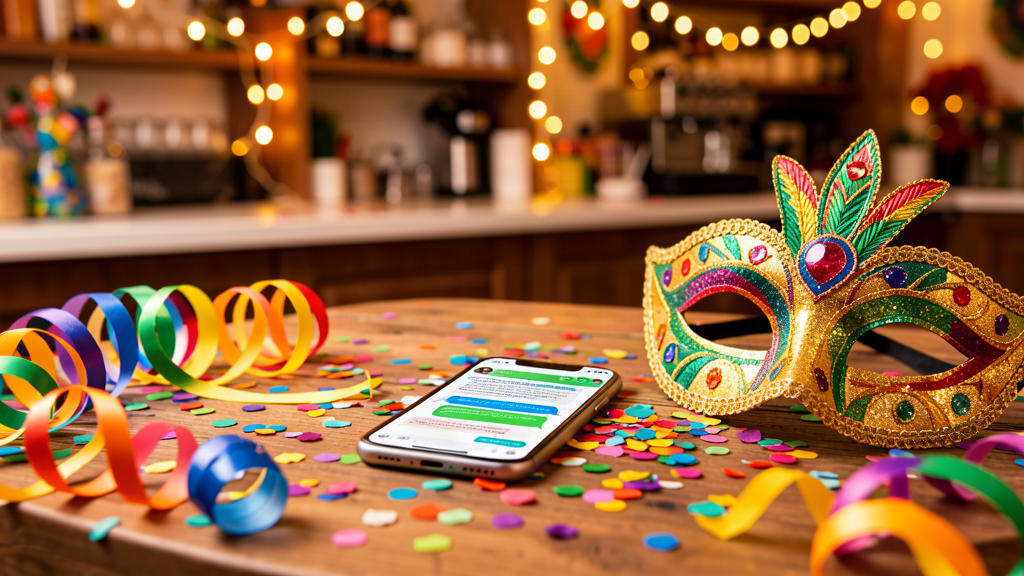 Mensagem de carnaval no WhatsApp com modelos prontos para vender no feriado