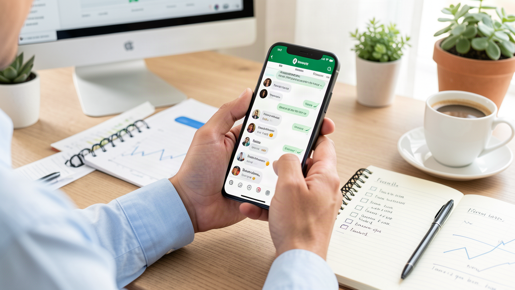 O que é follow up de vendas no WhatsApp com vendedor acompanhando conversas