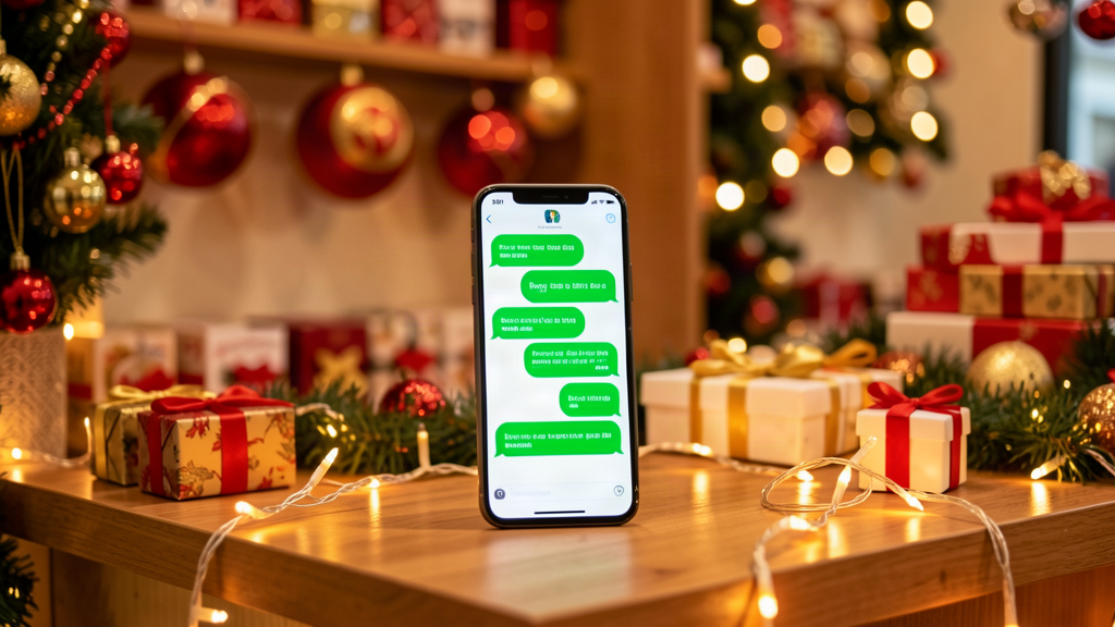 Promoção de natal no WhatsApp com ofertas e mensagens para clientes