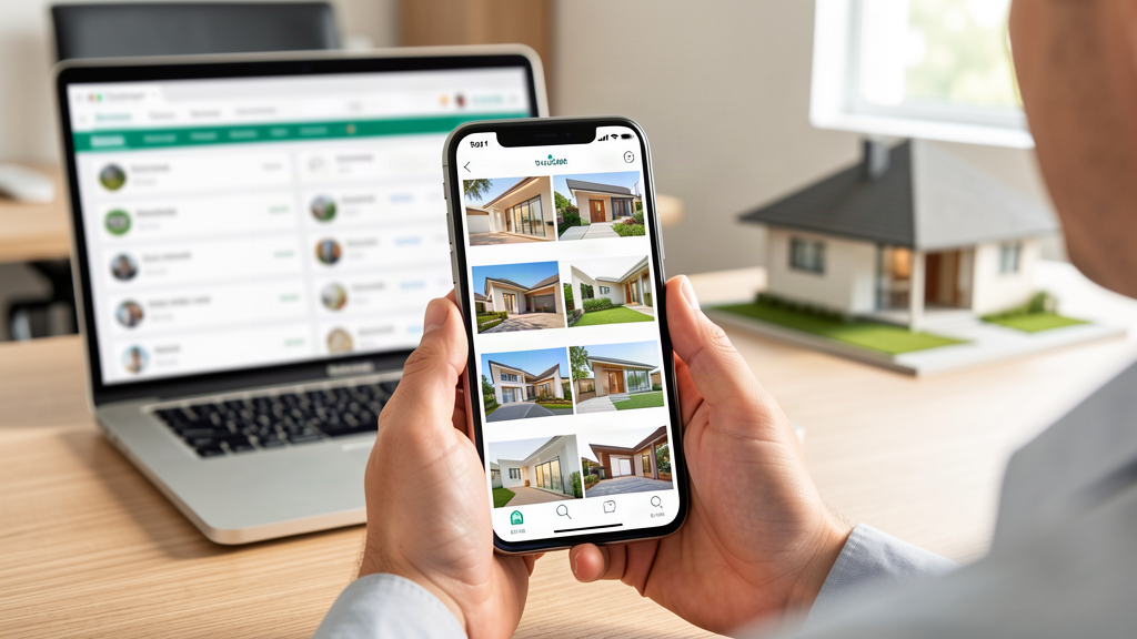 WhatsApp para imobiliária com corretor atendendo lead e agendando visita