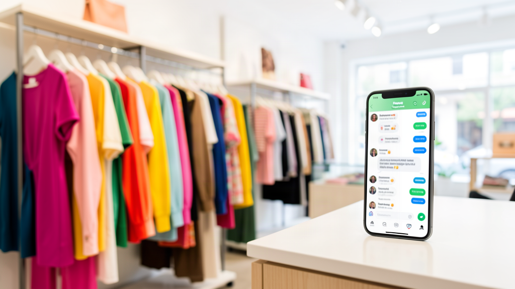 WhatsApp para loja de roupas com novidades e lista VIP no chat