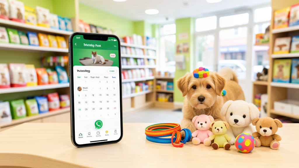 WhatsApp para pet shop com agendamento de banho e tosa no automático