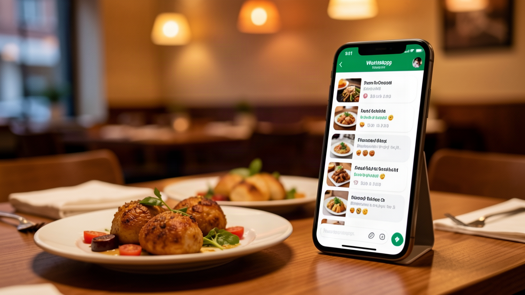 WhatsApp para restaurantes com cardápio no catálogo e pedido pelo chat